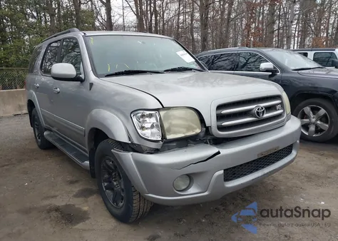 2003 Toyota Sequoia Limited V8 из США, поврежденный, VIN 5TDBT48A13S182586